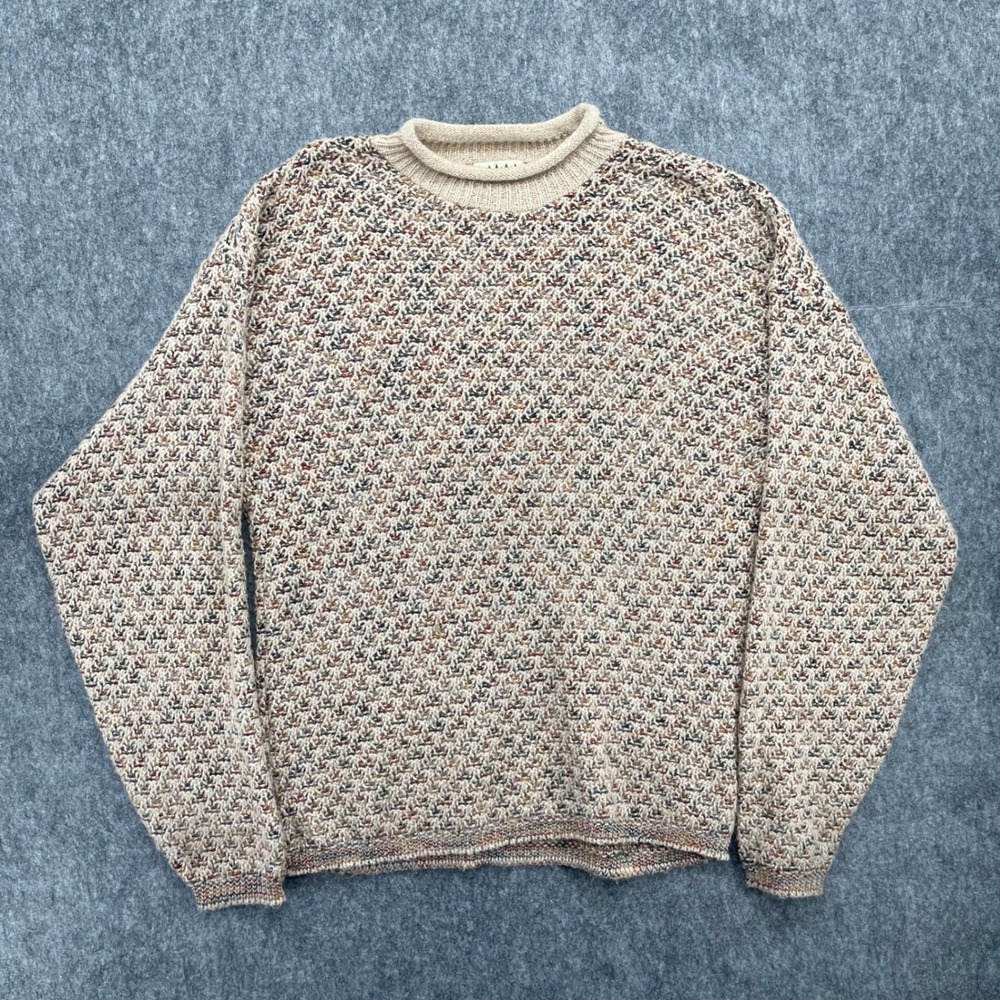 Vintage Coldwater Creek Sweater Womens Small Mohair Blend Knit Beige USA